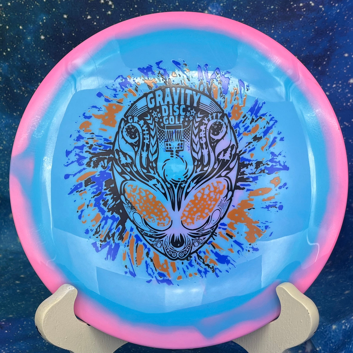 Infinite Discs Pharaoh Halo SBlend Neon Alien Head Special Ed Gravity Disc Golf