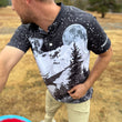 Load image into Gallery viewer, Gravity Performance Polo - Black/White Deep Space - Throwing Astro