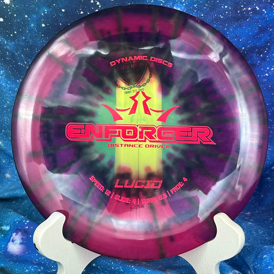 Pre-Owned - Dynamic Discs - Enforcer (Fluid, Ricky Wysocki 2x Lucid Chameleon, DyeMax)