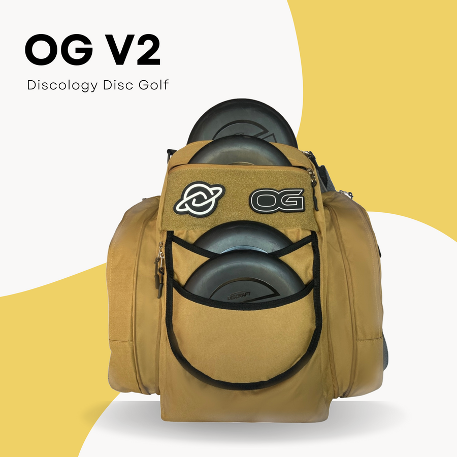 Discology Disc Golf OG V2 Disc Golf Bag - Coyote Tan