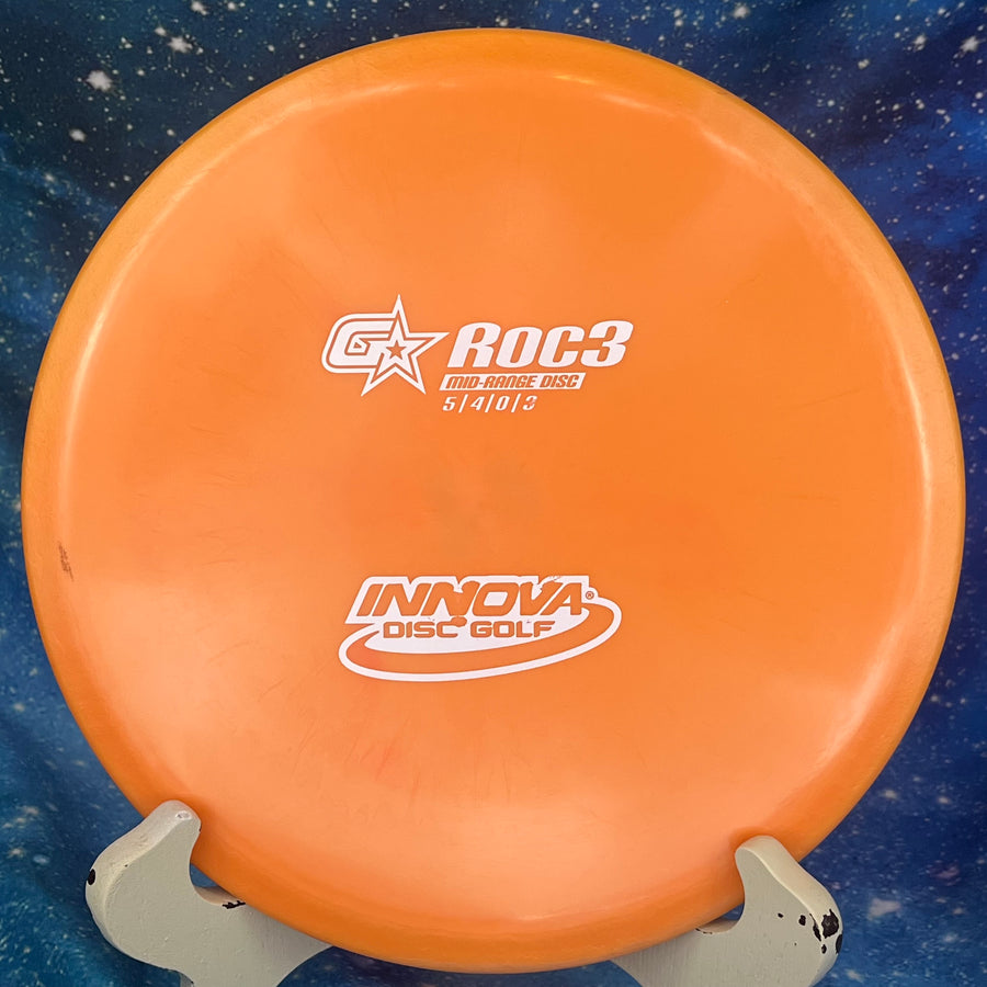 Pre-Owned - Innova - Roc3 (2018 US Masters Penned Star, Patent # DX, Proto Champion, GStar, Glow Pro)