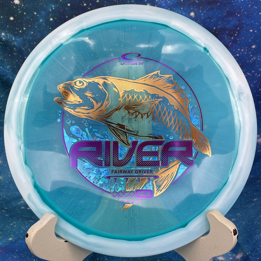 Latitude 64 - River - Opto Ice Orbit - Tri-Foil Fish Stamp