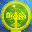 Load image into Gallery viewer, Discraft Scorch Neon Yellow/Glow Rim Ledgestone Mega Glow- 9/10 - 174g - Uninked/Puddletop
