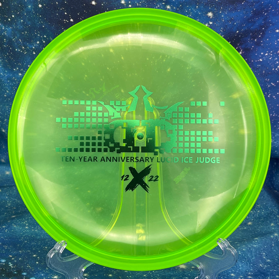 Dynamic Discs - Judge - Lucid Ice - 10 Year Anniversary Stamp