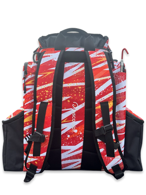 Icon Disc Golf Bag - Crimson Red - Holds 30+ Disc