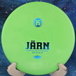 Load image into Gallery viewer, Lime Green Kastaplast Järn in K3 Hard plastic with a Blue Holo Stamp - 173g
