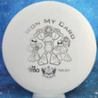 Load image into Gallery viewer, Top-down view of a pre-owned white Dynamic Discs Felon featuring a custom hot stamp in Prime plastic scaled at 170g in brand new 10 out of 10 uninked condition.
