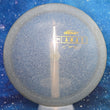Load image into Gallery viewer, Top-down view of a pre-owned silver Discraft Anax Paul McBeth signature hybrid fairway driver disc golf disc in Z Sparkle plastic scaled at 177g in 8 out of 10 uninked condition.
