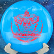 Load image into Gallery viewer, Pre-owned Innova Destroyer in blue Star plastic. This Ricky Wysocki "Sockibot" Signature Series variant is rated 8/10 for condition with a small cut in the rim. Scaled at 177g and uninked.
