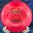 Load image into Gallery viewer, Pre-owned Innova Destroyer in red Star plastic. This Ricky Wysocki "Sockibot" variant is rated 8/10 for condition and is inked. Scaled at 162g. A high-speed, overstable driver popular with professional disc golfers.
