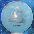 Load image into Gallery viewer, Top-down view of a pre-owned blue Prodigy FX-2 fairway driver disc golf disc in Reblend plastic scaled at 173g in 8.5 out of 10 inked condition.
