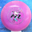 Load image into Gallery viewer, Top-down view of a pre-owned pink Prodigy H1v2 Seppo Paju Team double stamp overstable hybrid driver disc golf disc in 750 plastic scaled at 176g in brand new 10 out of 10 uninked condition.
