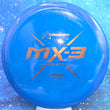 Load image into Gallery viewer, Top-down view of a pre-owned blue Prodigy MX-3 stable midrange disc golf disc in 750 plastic scaled at 174g in 7.5 out of 10 uninked condition.
