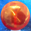Load image into Gallery viewer, Top-down view of a pre-owned metallic red blank stamped Dynamic Discs Criminal fairway driver disc golf disc in Lucid plastic scaled at 169g in 10 out of 10 uninked condition.
