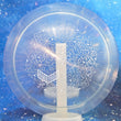 Load image into Gallery viewer, Top-down view of a pre-owned clear Ricky Wysocki Sockibomb Team Idlewild Dynamic Discs Criminal fairway driver disc golf disc in Lucid Ice plastic scaled at 174g in 10 out of 10 uninked condition.
