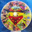 Load image into Gallery viewer, Top-down view of a pre-owned multicolor Lego Man Dynamic Discs Judge putter disc golf disc in Fuzion DyeMax plastic scaled at 175g in 10 out of 10 uninked condition.
