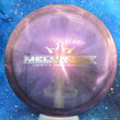 Load image into Gallery viewer, Top-down view of a pre-owned purple Zach Melton Melvrick Dynamic Discs Maverick fairway driver disc golf disc in Lucid-X Glimmer plastic scaled at 174g in 10 out of 10 uninked condition.
