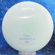 Load image into Gallery viewer, Top-down view of a pre-owned teal EV-7 Agera putt and approach disc golf disc in OG Premium plastic scaled at 174g in 10 out of 10 uninked condition.
