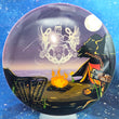 Load image into Gallery viewer, Top-down view of a pre-owned white Chill At The Hill custom printed Westside Discs Bard midrange disc golf disc in Tournament DyeMax plastic with matching mini scaled at 178g in 10 out of 10 uninked bag kept condition.
