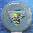 Load image into Gallery viewer, Top-down view of a brand new Prodigy Special Edition Throwing Astro A5 approach disc golf disc in 400 Fractal plastic featuring a holographic astronaut foil stamp.
