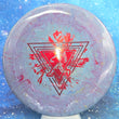 Load image into Gallery viewer, Top-down view of a brand new Prodigy Special Edition Throwing Astro A5 approach disc golf disc in 400 Fractal plastic featuring a holographic astronaut foil stamp.
