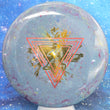 Load image into Gallery viewer, Top-down view of a brand new Prodigy Special Edition Throwing Astro A5 approach disc golf disc in 400 Fractal plastic featuring a holographic astronaut foil stamp.
