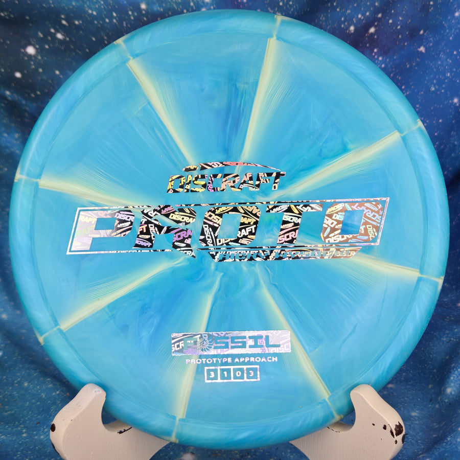Blue Disc Golf Disc Proto Discraft stamp Foil