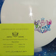 Load image into Gallery viewer, Front view of the Truly Unique Disc Golf Certificate of Authenticity card 3 of 4 for the limited edition tournament stamped Westside Giant distance driver.
