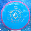 Load image into Gallery viewer, New Axiom Discs Fireball - Purple Rim with Blue Swirl Core - Premium Neutron Plastic - Silver Holographic Stamp - 172g.
