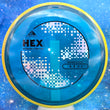 Load image into Gallery viewer, Axiom Hex Proton - Project Lab Coat - Yellow Swirl Rim and Blue Core - 176g
