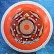 Load image into Gallery viewer, Orange Axiom Tenacity Made in the USA Special Edition in Neutron plastic with a White Rim and Red/Silver/Black stamp.
