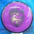 Load image into Gallery viewer, Black Rim and Purple Neutron Plastic Axiom Simon Line Bokeh Unearthed Stamp - 173g - Dark Stars Stamp.

