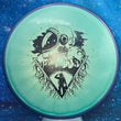 Load image into Gallery viewer, Blue Rim and Metallic Teal Prism Plasma Plastic Axiom Pyro Unearthed Stamp - 176g - Dark Stars Stamp.
