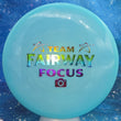 Load image into Gallery viewer, Blue Swirl 400 Plastic Prodigy A5 Team Fairway Focus - 174g - Rainbow Holo / Flat Top.
