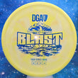 Load image into Gallery viewer, New DGA Blast Sullivan Tipton Tour Series Midrange in Proline Swirl Plastic - Yellow Swirl with Blue Shimmer Stamp - 171g.
