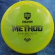 Load image into Gallery viewer, Neon Yellow Discmania Method in Neo plastic with a Black Matte foil stamp.

