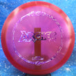 Load image into Gallery viewer, Red Discraft Archer in Z Line plastic with a Purple Rose foil stamp.
