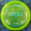 Load image into Gallery viewer, Lime Green Discraft Avenger SS in Z Line plastic with a Green Clovers foil stamp.
