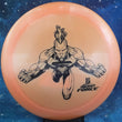 Load image into Gallery viewer, Orange Discraft Force in Big Z plastic with a Black Matte character stamp.
