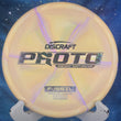 Load image into Gallery viewer, Discraft Proto Fossil Ricky Wysocki disc golf disc with a space-themed background
