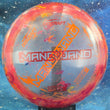 Load image into Gallery viewer, Red Jawbreaker ZFLX Discraft Scorch with an Orange and Red Misprint foil stamp.

