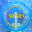 Load image into Gallery viewer, New Discraft Sled in Z-Line Plastic - Blue with Yellow Matte Stamp - 177g.
