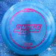 Load image into Gallery viewer, Blue Discraft Surge SS in Z Line plastic with a Pink Shatter foil stamp.
