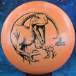 Load image into Gallery viewer, Orange Discraft Thrasher in Big Z plastic with a Black Matte character stamp.

