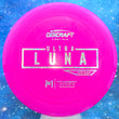 Load image into Gallery viewer, New Neon Pink Discraft Ultra Luna in Hard Putter Line Plastic - First Run Special Edition with Silver Stars Stamp - 174g.
