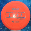 Load image into Gallery viewer, New Orange Discraft Ultra Luna in Soft Putter Line Plastic - First Run Special Edition with Silver Prism Stamp - 175g.
