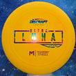 Load image into Gallery viewer, New Yellow and Orange Discraft Ultra Luna in Soft Putter Line Plastic - First Run Special Edition with Rainbow Shatter Foil Stamp - 175g.

