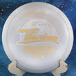 Load image into Gallery viewer, Rare Pre-Owned 5x Paul McBeth Titanium Discraft Undertaker - Silver - 8/10 Condition - 168g - Inked.
