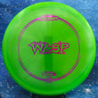 Load image into Gallery viewer, Lime Green Discraft Wasp in Z Line plastic with a Pink Holo foil stamp.
