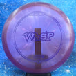 Load image into Gallery viewer, Purple Discraft Wasp in Z Line plastic with a Purple Matte foil stamp.
